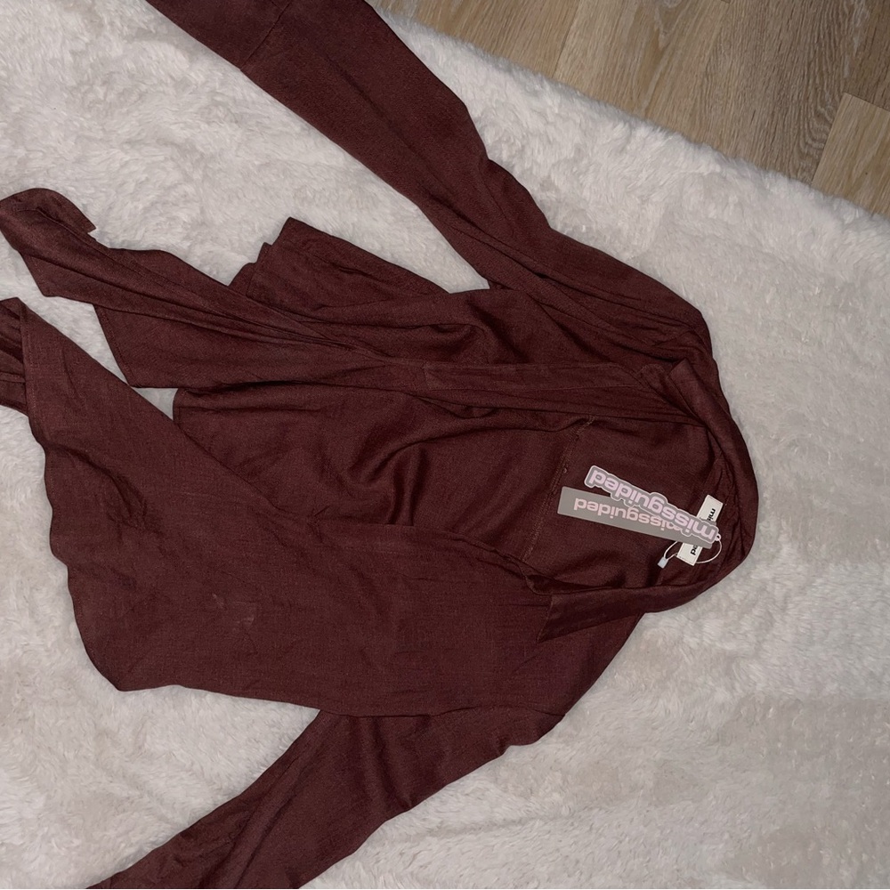 Missguided Mauve Knit Cardigan